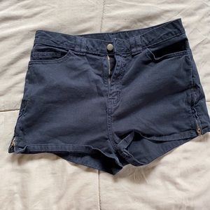 American Apparel Black Jean Shorts